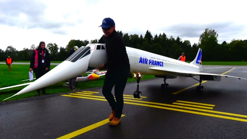 149kg Incredible Rc Concorde World Largest 4x Turbine Model Airplane