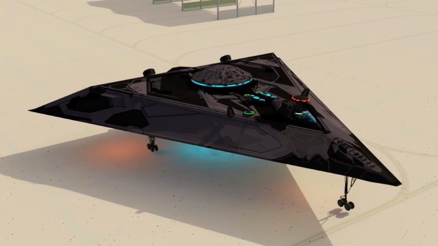 TR3b Black Manta Secret Anti-Gravity Spy Plane Concept