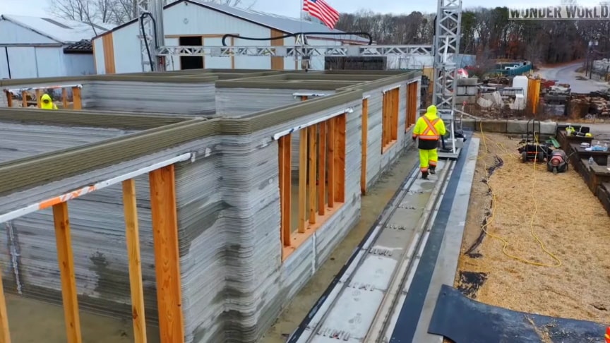 3D Printed Concrete House Printed In 48 hours