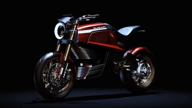 Retro Futuristic Ducati 860-E Concept Motorcycle