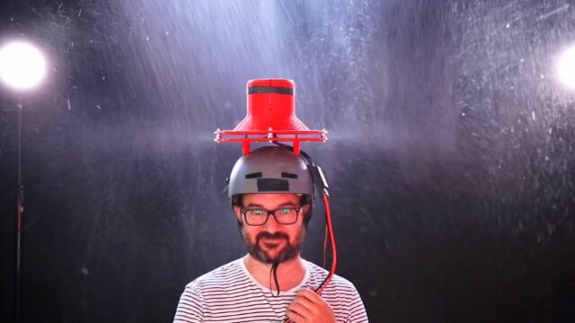 3D Printed Turbine-Powered Umbrella Hat