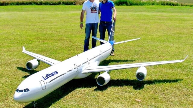 Big RC Airbus A340-600 Turbine Jet Model Airliner