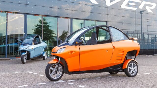 Carver Three-wheeled Tilting Electric Vehicle