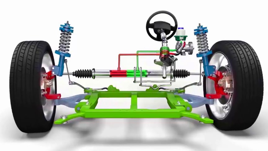 3D Animation Of Power Steering Pump Working Principle
