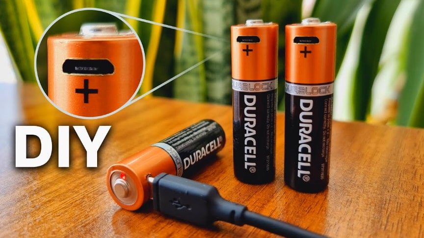 Diy Rechargeable 1 5v Li Ion Battery At