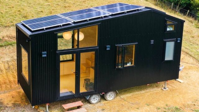 Solar Powered Stunning Modern Minimalist Tiny House On Wheels