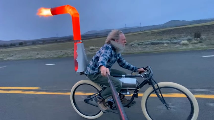 jet powered bicycle