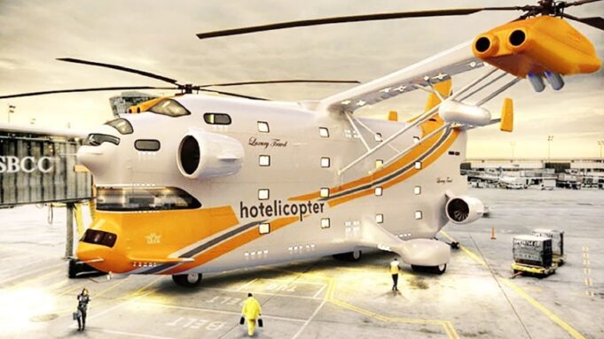 Hotelicopter A 5 Star Flying Helicopter Hotel Concept