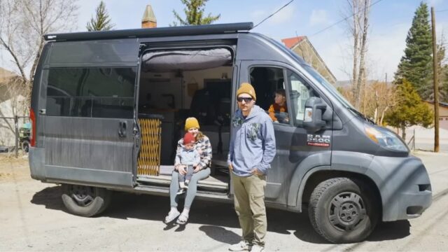 Vanlife For Family of 4 With Unique Bed Lift & Bunk Bed Configuration ...