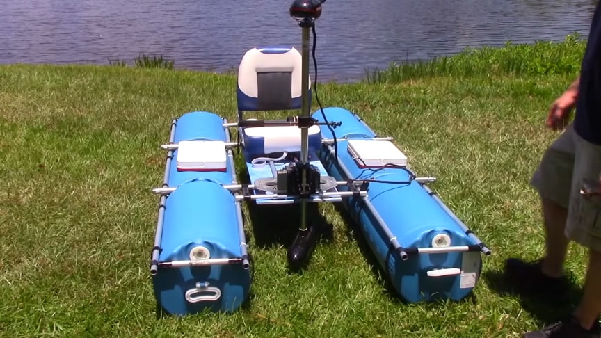 DIY Homemade EMT Conduit Fishing Barrel Boat