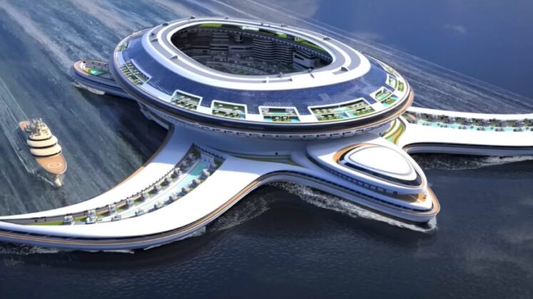 Pangeos The Terayacht Itinerant Floating City Concept