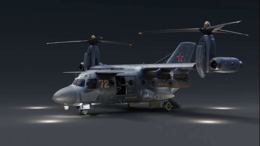 V-22 Helicopter Mil 30 Tiltrotor Aircraft Concept