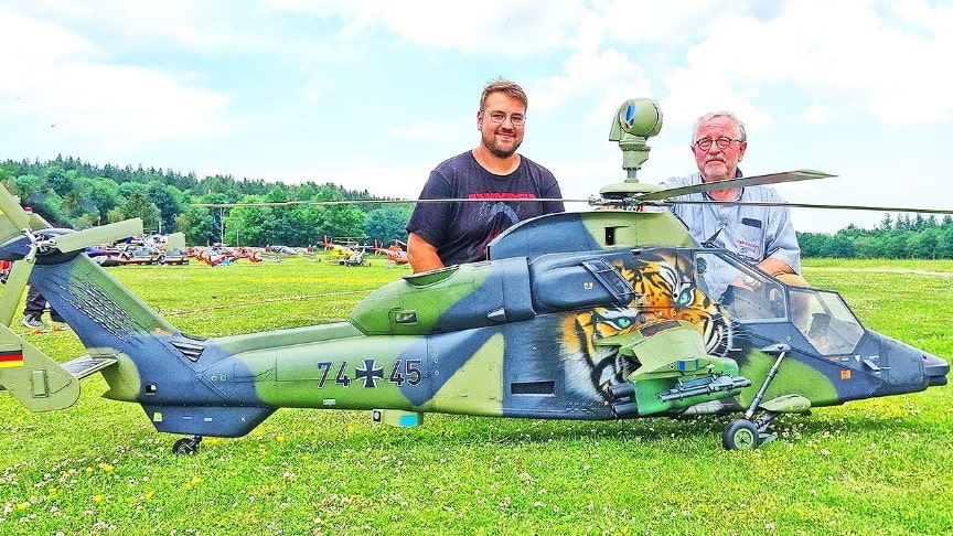 Rc Tiger German Scale Model Turbine Helicopter