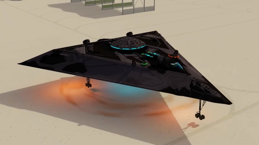 Top Secret Anti-Gravity Spy Plane TR3b Black Manta Concept