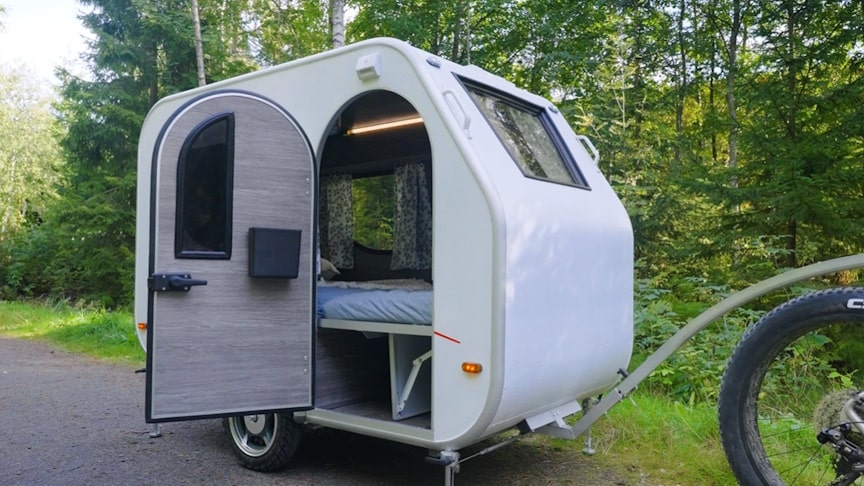 Hupi Solar Powered Ebike Camping Trailer