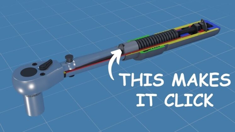 3D Animation How a Click-Type Torque Wrench Works